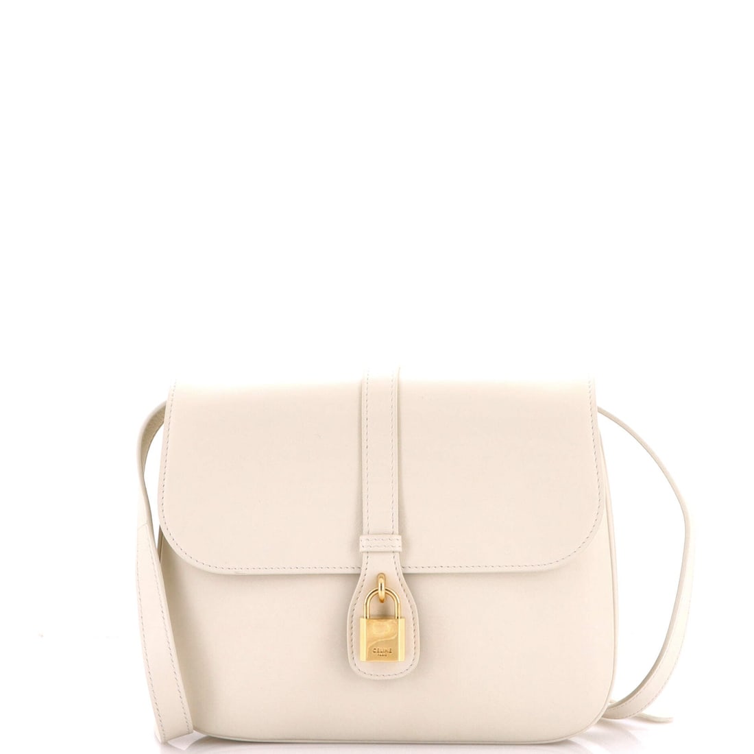 Celine Tabou Bag Smooth Calfskin Medium: Metalwork on this Celine Tabou Bag sits at the center of the design, sized to the proportions the house routinely insists on. The brown colorway sits richly across the surface, sized to carry the colo