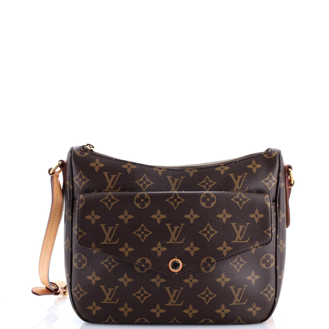 Louis Vuitton Mabillon Shoulder Bag Monogram Canvas: The Mabillon Shoulder Bag family is one of Louis Vuitton's most quietly continuous, this iteration arriving with the line's hard-won vocabulary intact. In brown, the silhouette reads modern without