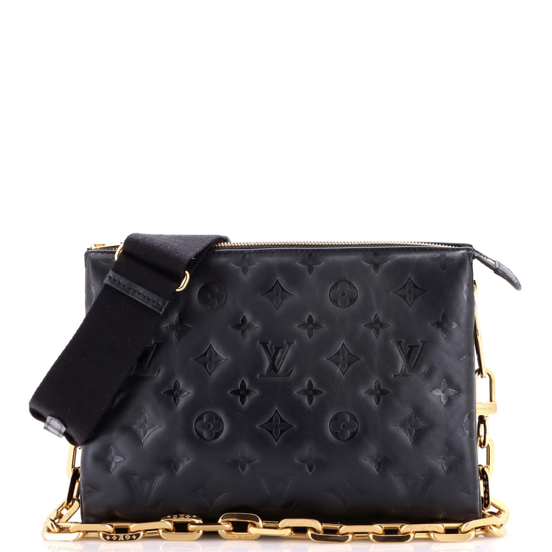 Louis Vuitton Felicie Pochette Damier: An unmistakable Louis Vuitton signature on this Felicie Pochette, the outline drawn with the precision that separates a house bag from a copy. The white colorway sits richly across the surface, render