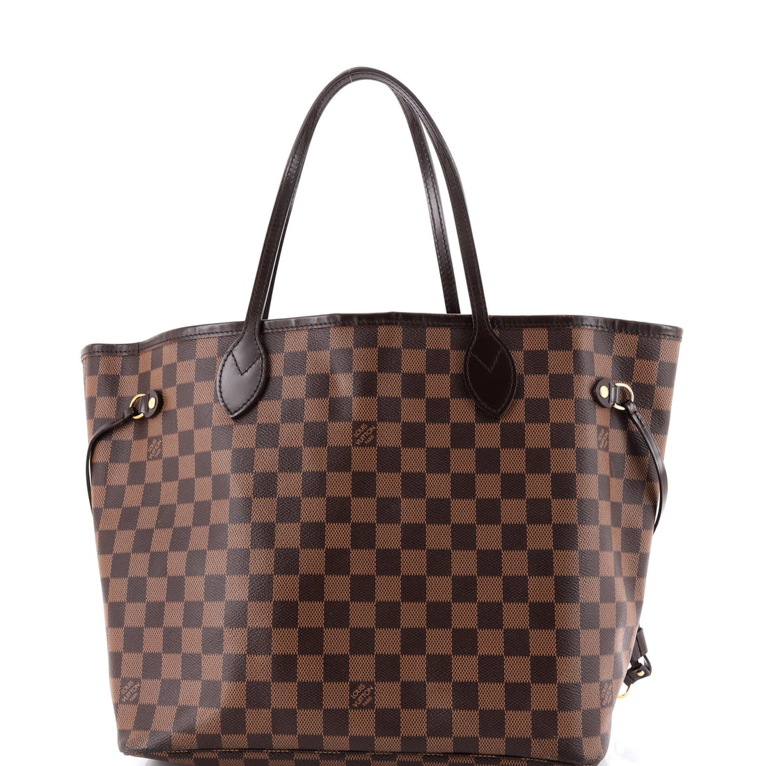 Louis Vuitton Neverfull NM Tote Damier MM: The Louis Vuitton Neverfull NM Tote sits within a long line of house silhouettes, the shape refined over successive seasons into the language of the line. A luminous brown palette carries the read, fi