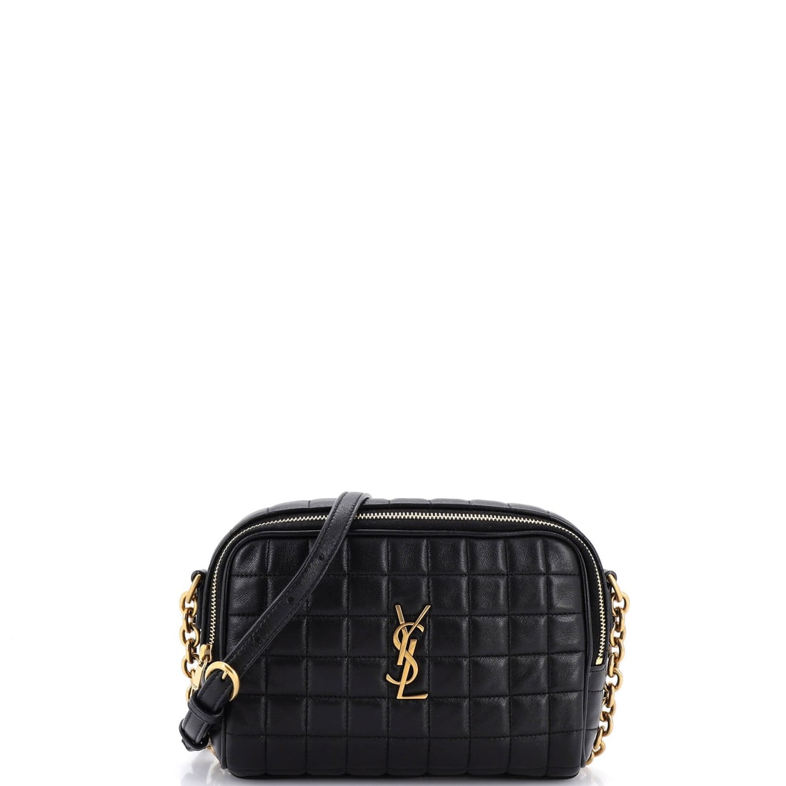 Saint Laurent Cassandre Chain Camera Bag Quilted Leather Mini: Of the Saint Laurent Cassandre Chain Camera Bag's sizing options, this is the cut that handles the broadest range of occasions without compromise. The black treatment carries its own presence, calibra
