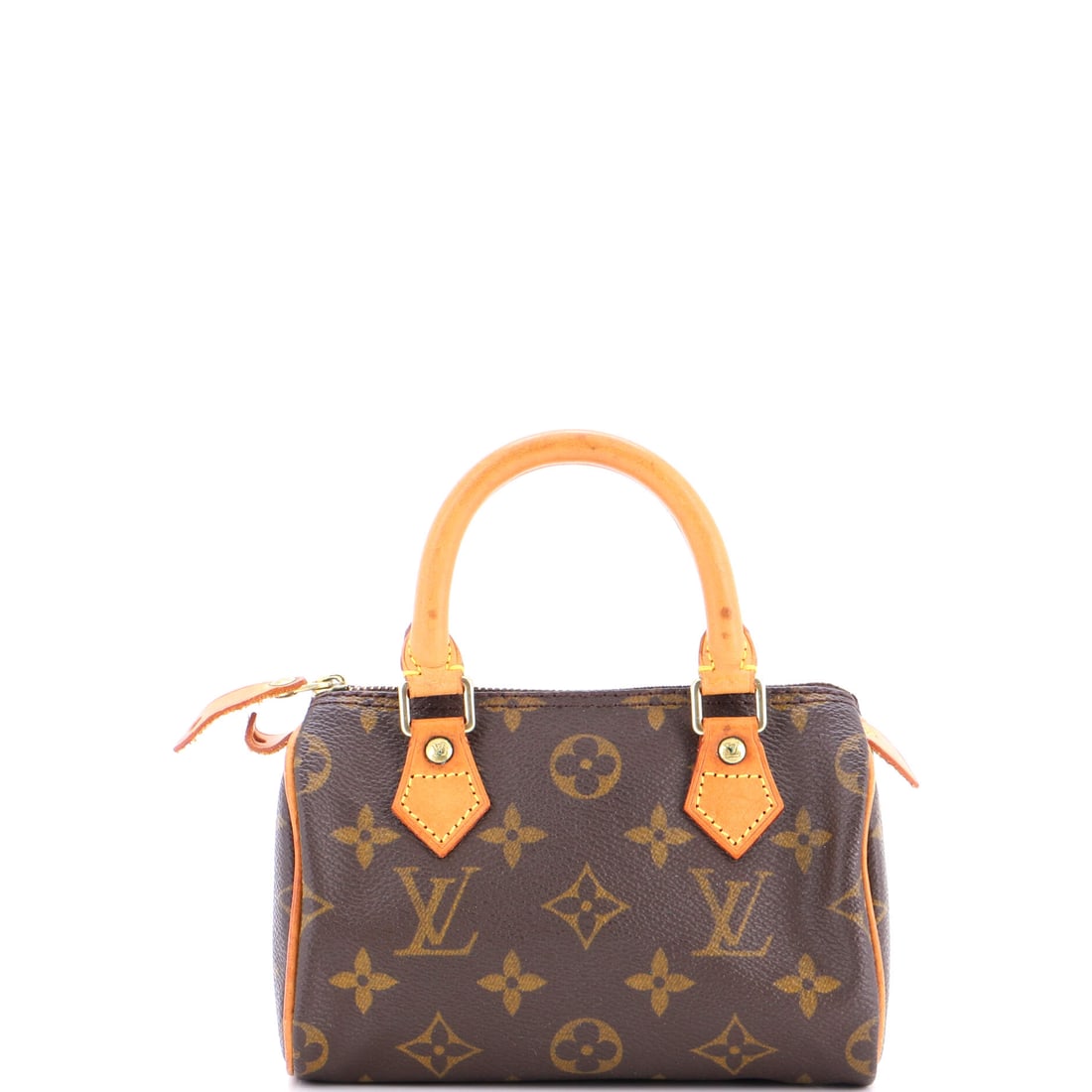Louis Vuitton Speedy Mini HL Handbag Monogram Canvas: Lift the flap on this Louis Vuitton Speedy Mini HL Handbag and it resolves into clear compartments, built for real carry rather than catalog photography. Cast in a saturated brown, drawn in Monogram, 