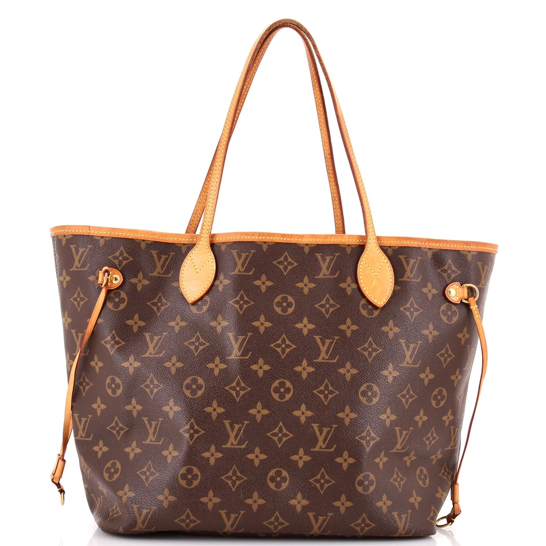 Louis Vuitton Neverfull NM Tote Monogram Canvas MM: Louis Vuitton's Neverfull NM Tote writes compartmentalization into its design brief, the kind of practical reasoning the house has refined across multiple iterations. Cast in a saturated brown, drawn 