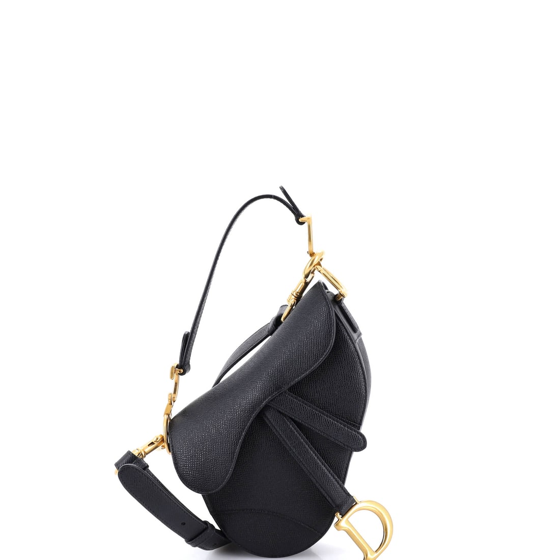 Christian Dior Saddle Handbag with Strap Leather Mini: Within the maison's longer arc, the Christian Dior Saddle Handbag with Strap is a piece worth catching at this stage of its evolution. The leather treatment gives the silhouette a surface that earns i
