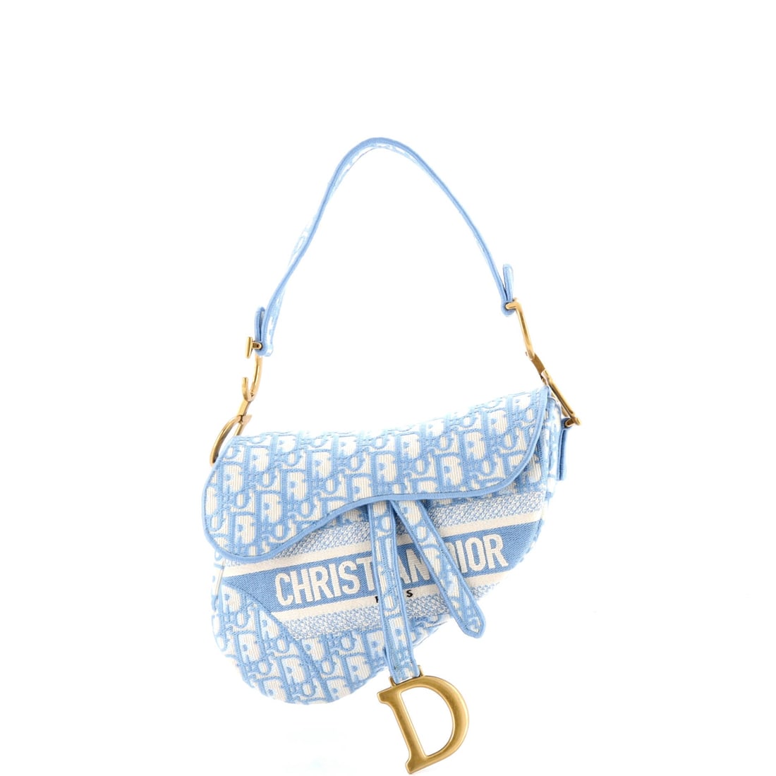 Christian Dior Saddle Handbag Logo Embroidered Oblique Canvas Medium: Sized in Medium, the Christian Dior Saddle Handbag occupies the sweet spot of the model family, large enough to carry the essentials and small enough to read polished. Built in Oblique canvas, the Dio
