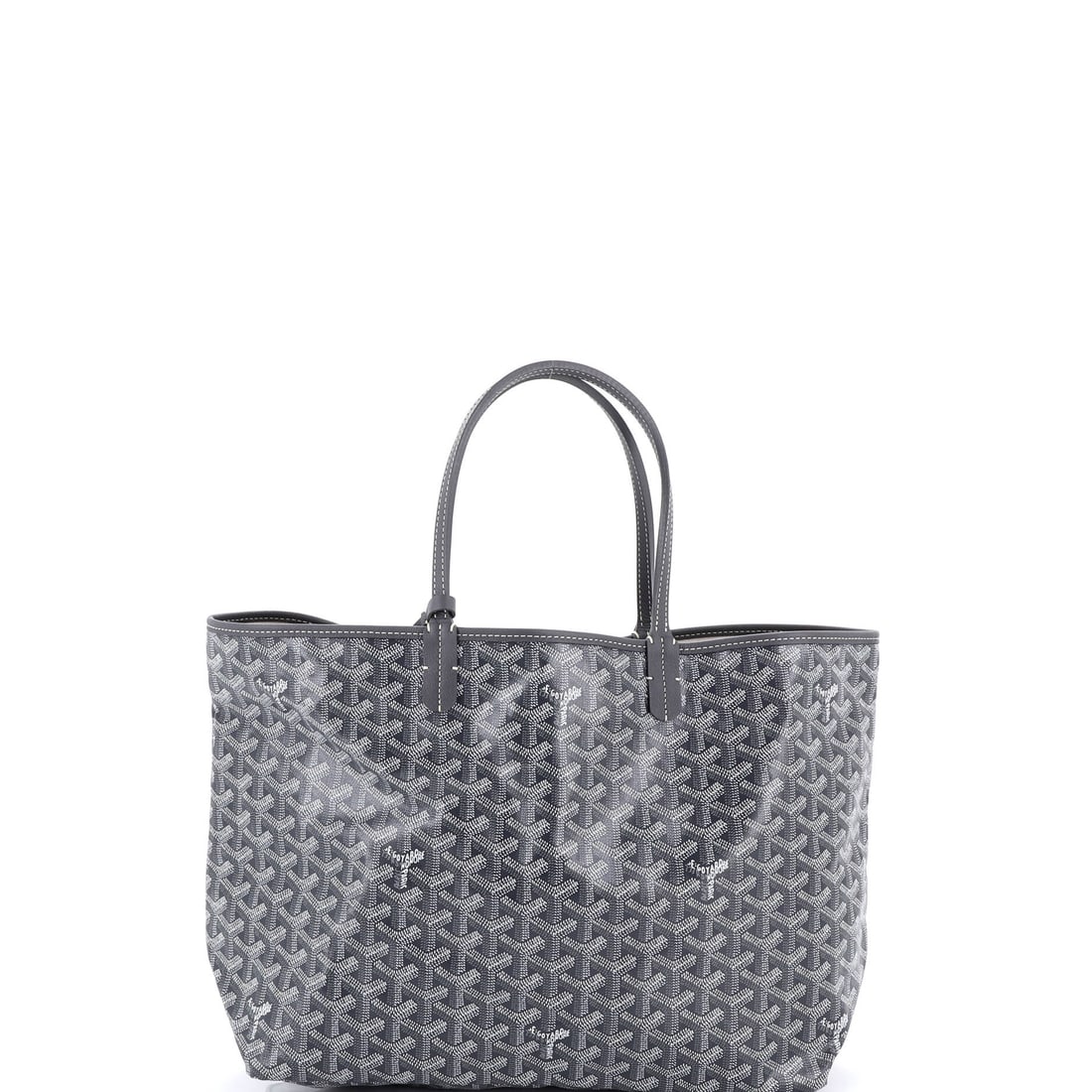 Goyard Saint Louis Tote Coated Canvas PM: Slip and zip pockets on the Goyard Saint Louis Tote are sized for the things actually carried, not for catalogue copy. Worked in the house's coated canvas, a waterproofed jute and cotton famous for it