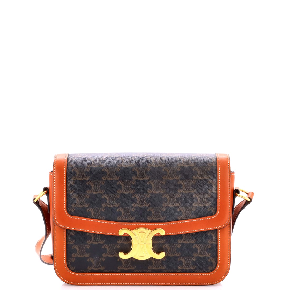 Celine Triomphe Shoulder Bag Triomphe Coated Canvas Medium: Compartments inside the Celine Triomphe Shoulder Bag read as intentional rather than generous, organized for the way modern bags are really used. Built in the house's coated canvas, a waterproofed jut