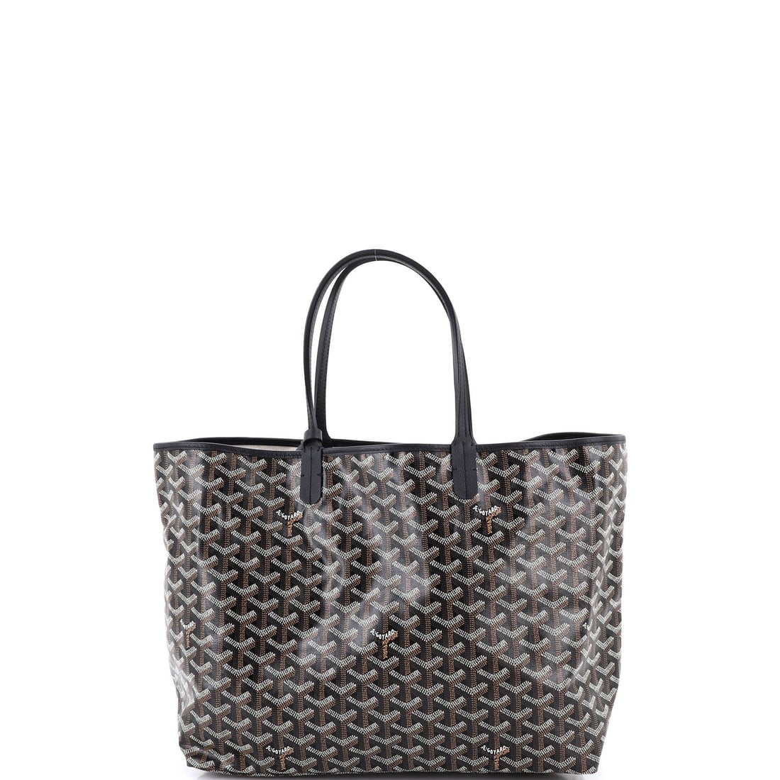 Goyard Saint Louis Tote Coated Canvas PM: Carrying the Goyard Saint Louis Tote reads as relaxed rather than performative, a bag designed for actual life rather than a single editorial moment. The body reads in the house's coated canvas, a wat