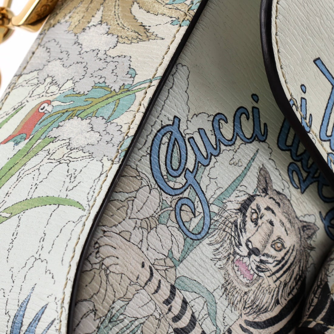 Gucci Dionysus Bag Python with Ostrich and Leather Small - 6