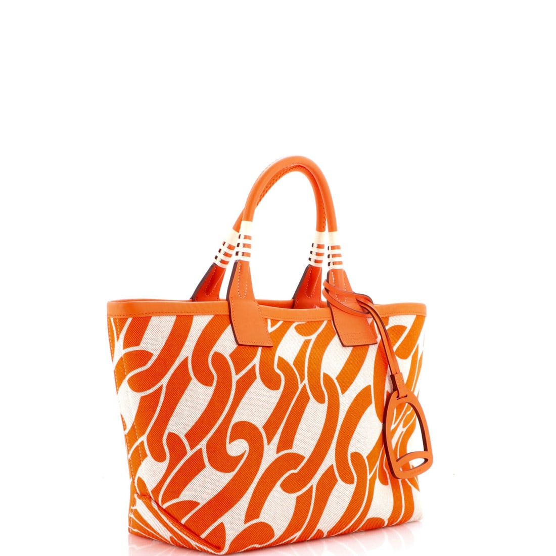 Hermes Sac Steeple Tote Printed Toile with Leather 25: The Hermes Sac Steeple Tote carries with the assured ergonomics the maison has refined over multiple iterations, comfortable on the shoulder and natural in the hand. The printed toile with leather sur