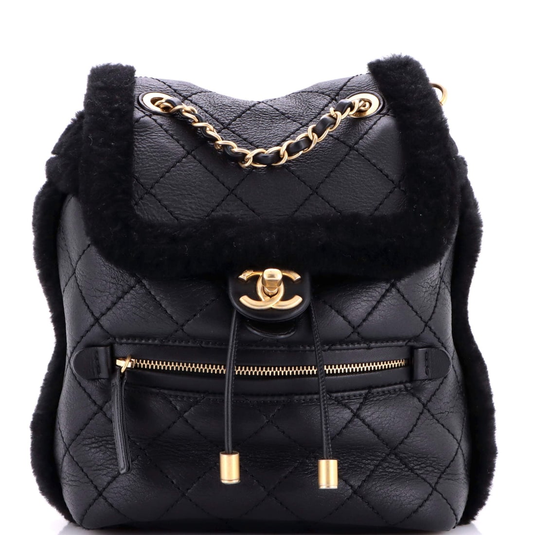 Chanel Paris-Hamburg Flap Backpack Quilted Lambskin and Shearling (1 of 9)