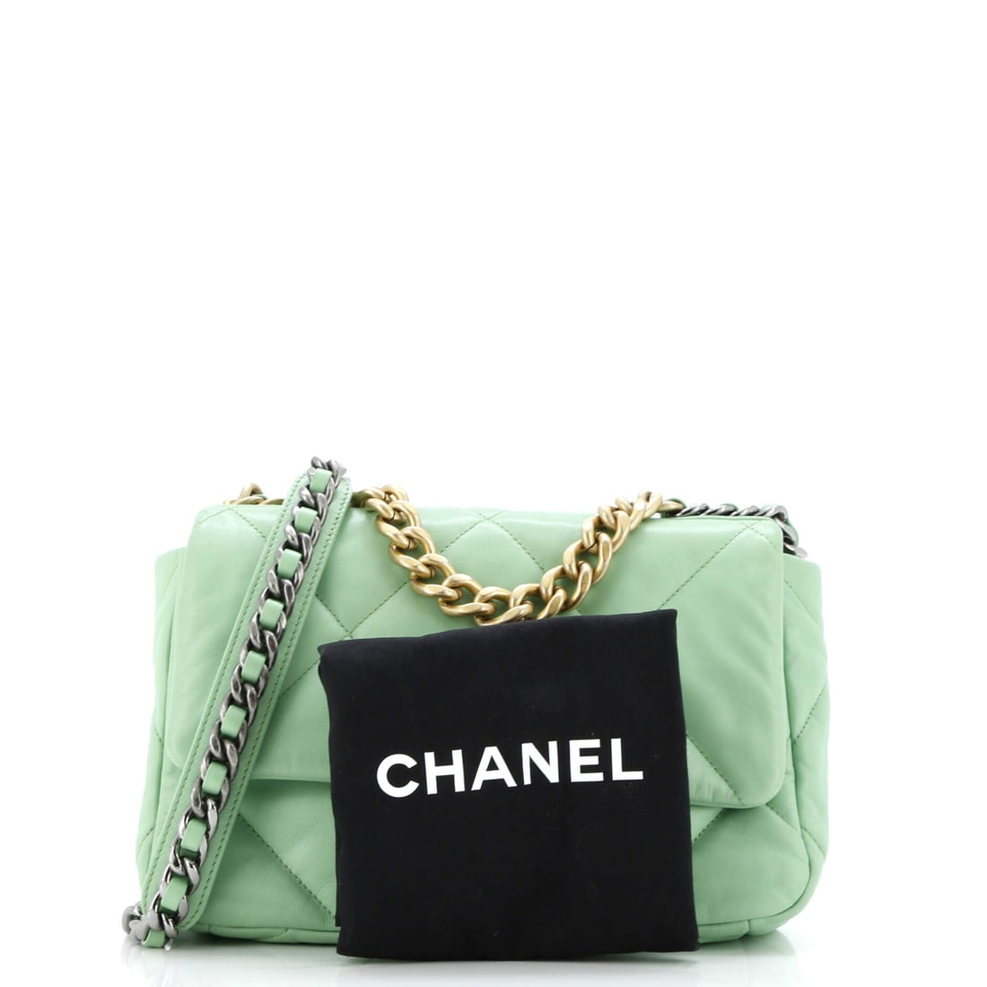 Chanel 19 Flap Bag Quilted Leather Medium - 2