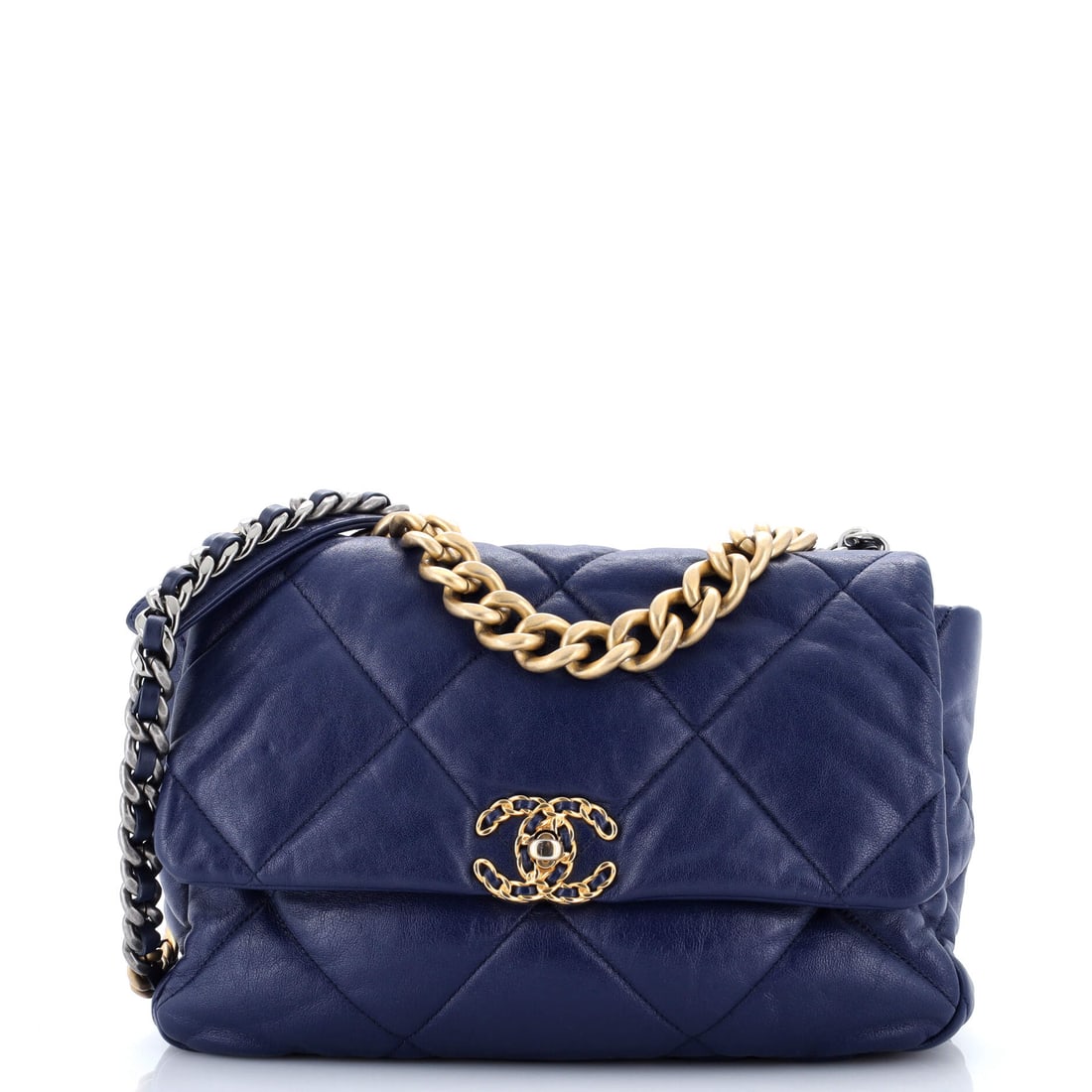 Chanel 19 Flap Bag Quilted Leather Large: As a current chapter in the 19 Flap Bag story, this example reads as the considered evolution of a silhouette the maison clearly cares about. The quilted leather treatment gives the silhouette a surfa