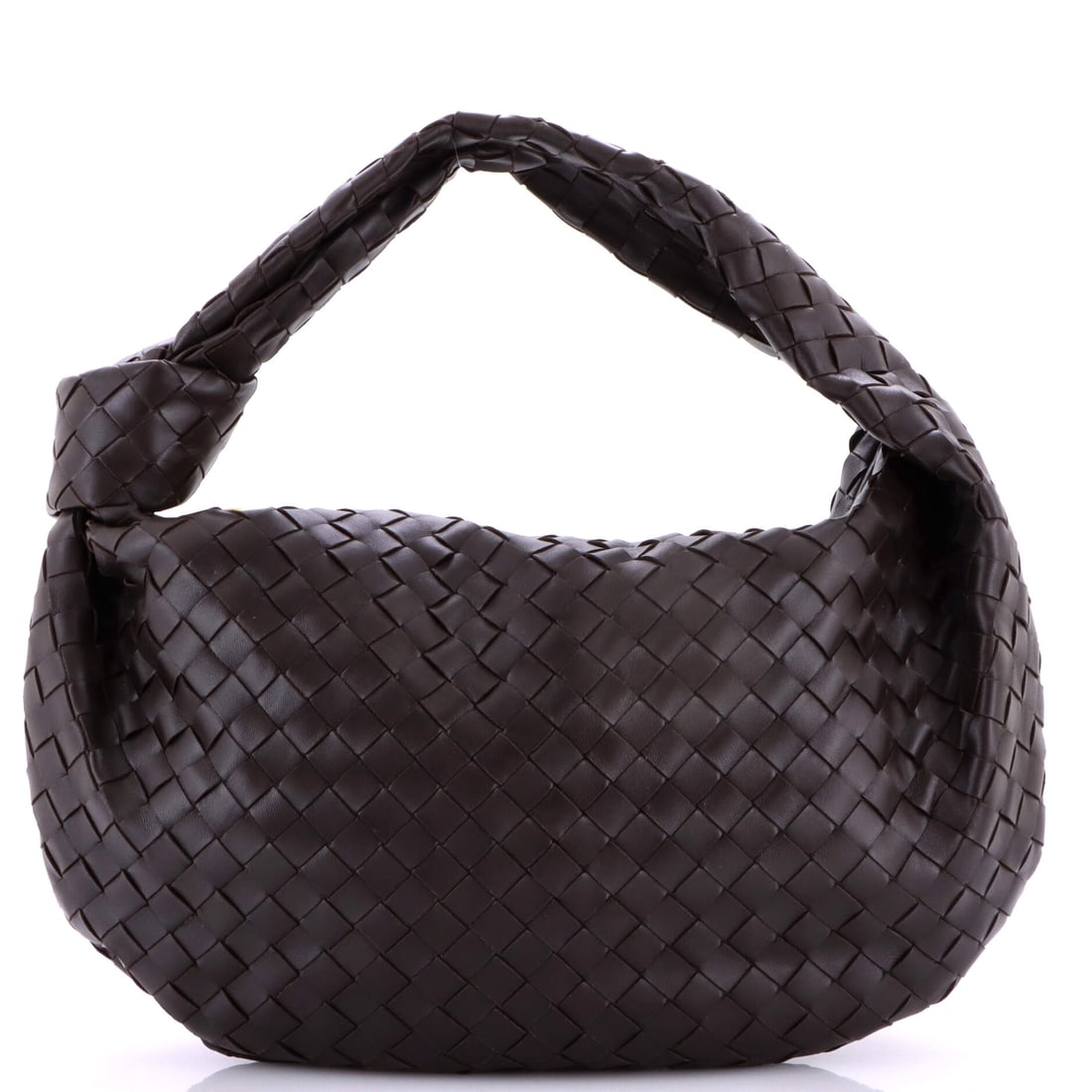 Bottega Veneta BV Jodie Hobo Intrecciato Nappa Medium Brown: Bottega Veneta's BV Jodie Hobo in brown Intrecciato woven leather and Nappa leather. Bottega Veneta's Intrecciato weave is the maison's defining signature and instantly identifiable. This is the