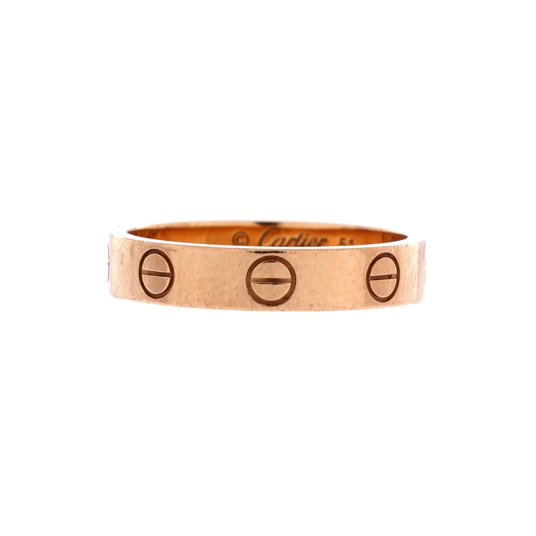 Cartier Love Wedding Band Ring 18K Rose Gold Rose Gold: A Cartier Love Wedding Band Ring in 18K Rose Gold. Cartier's Love motif carries immediate recognition and consistent demand at auction. Maison de Beaubigonne stands behind the authenticity of this pie