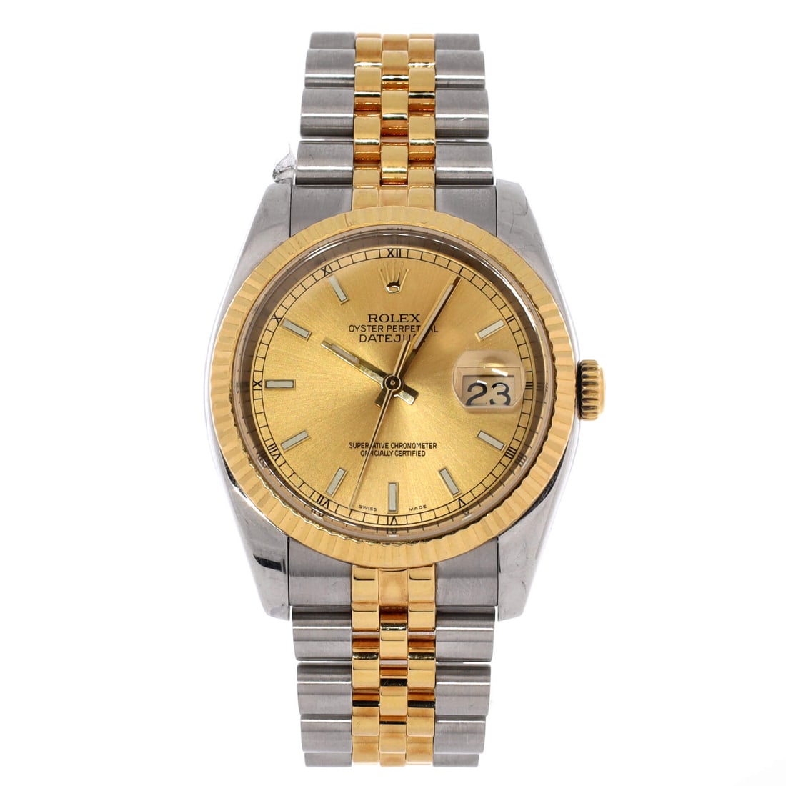 Rolex Oyster Perpetual Datejust Automatic Watch Stainless Steel and Yellow Gold 36 Gold, Silver (1 of 4)
