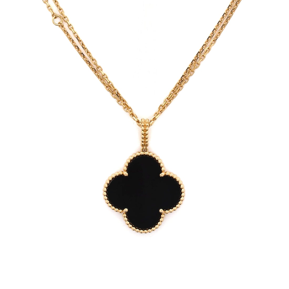 Van Cleef & Arpels Magic Alhambra Long Necklace 18K Yellow Gold and Onyx Yellow Gold (1 of 4)