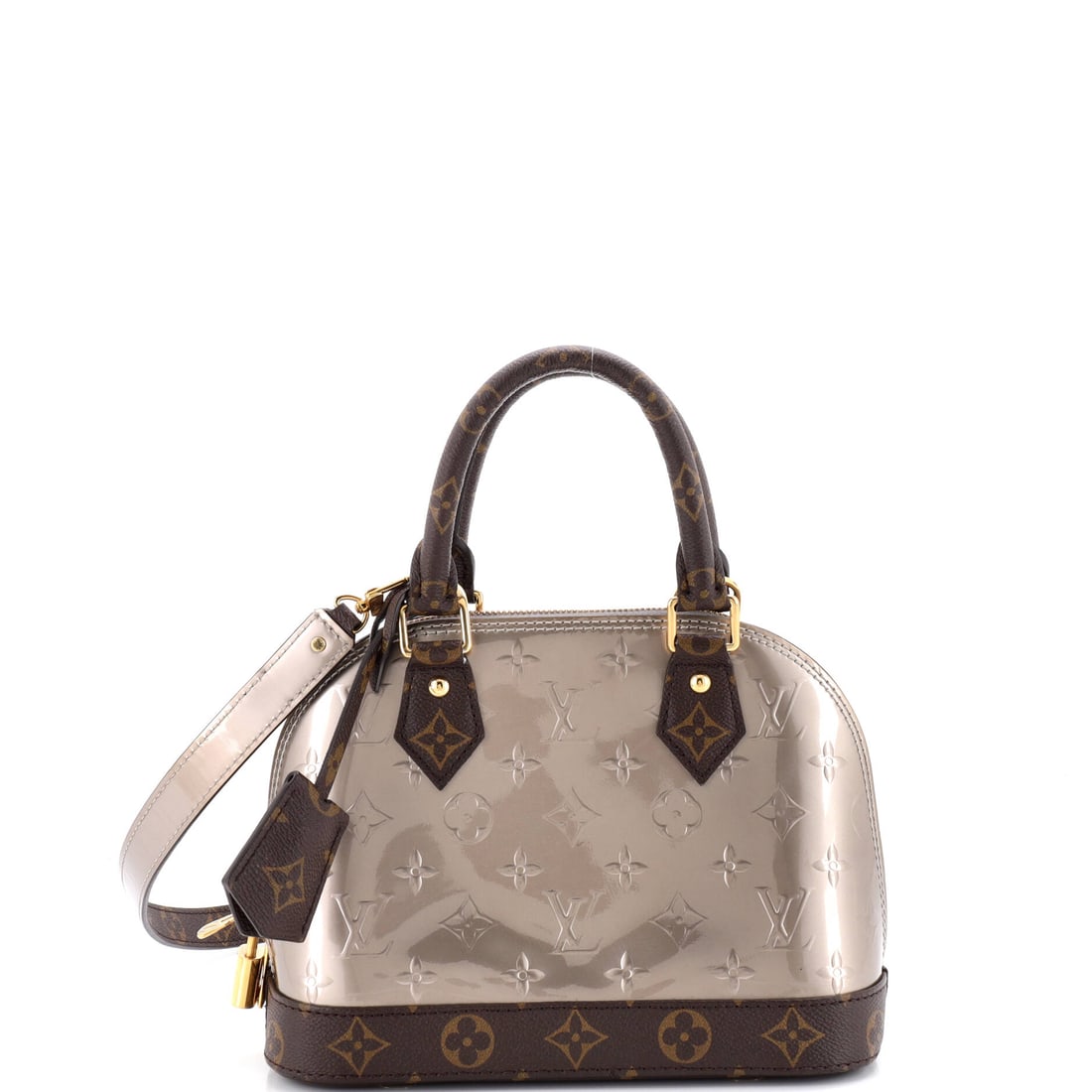 Louis Vuitton Alma Handbag Monogram Vernis with Monogram Canvas and Epi Leather BB Metallic (1 of 8)