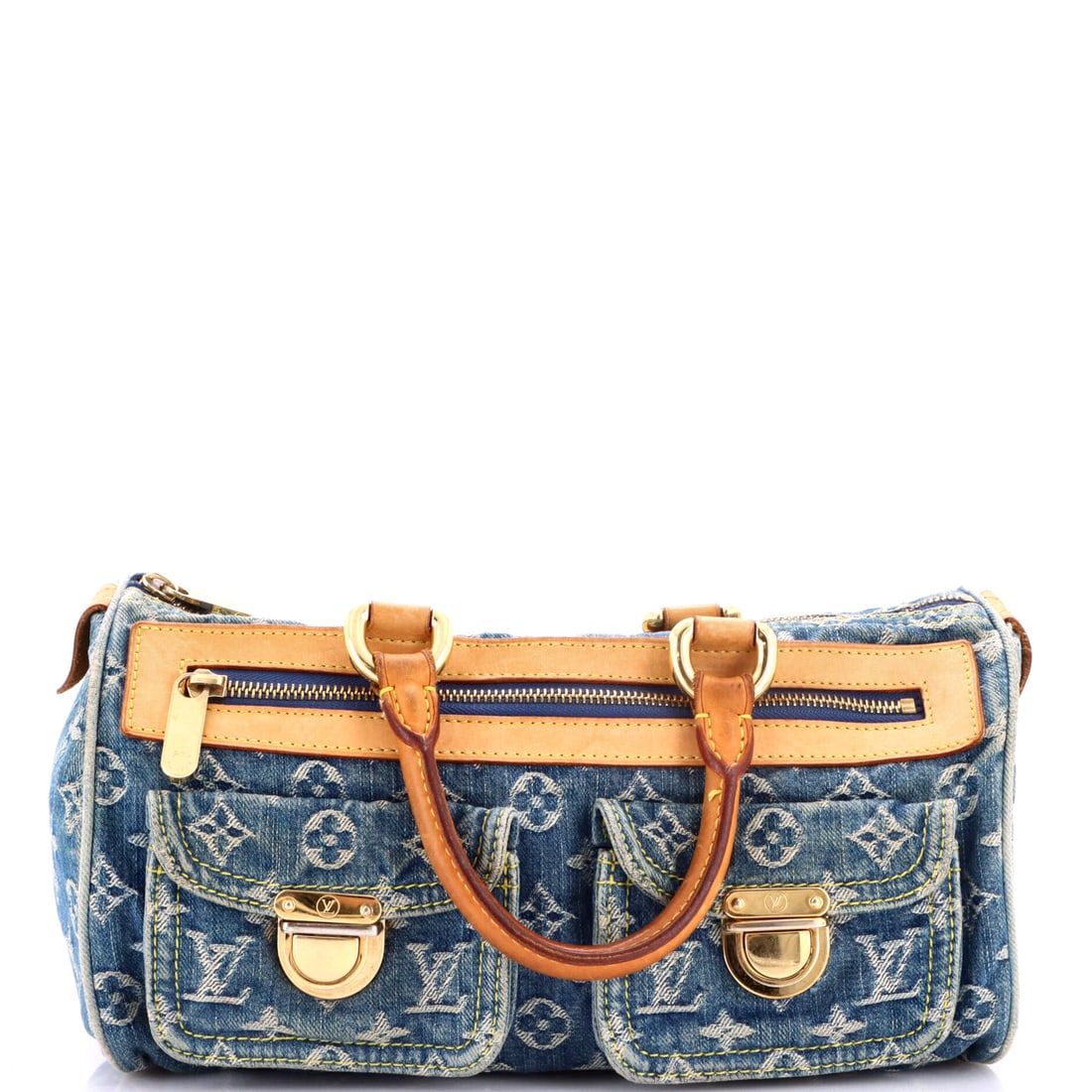 Louis Vuitton Neo Speedy Bag Denim Blue (1 of 9)