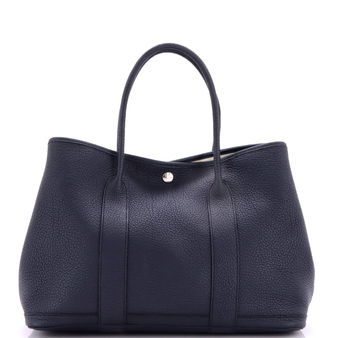 Hermes Garden Party Tote Leather 36 Blue (1 of 8)