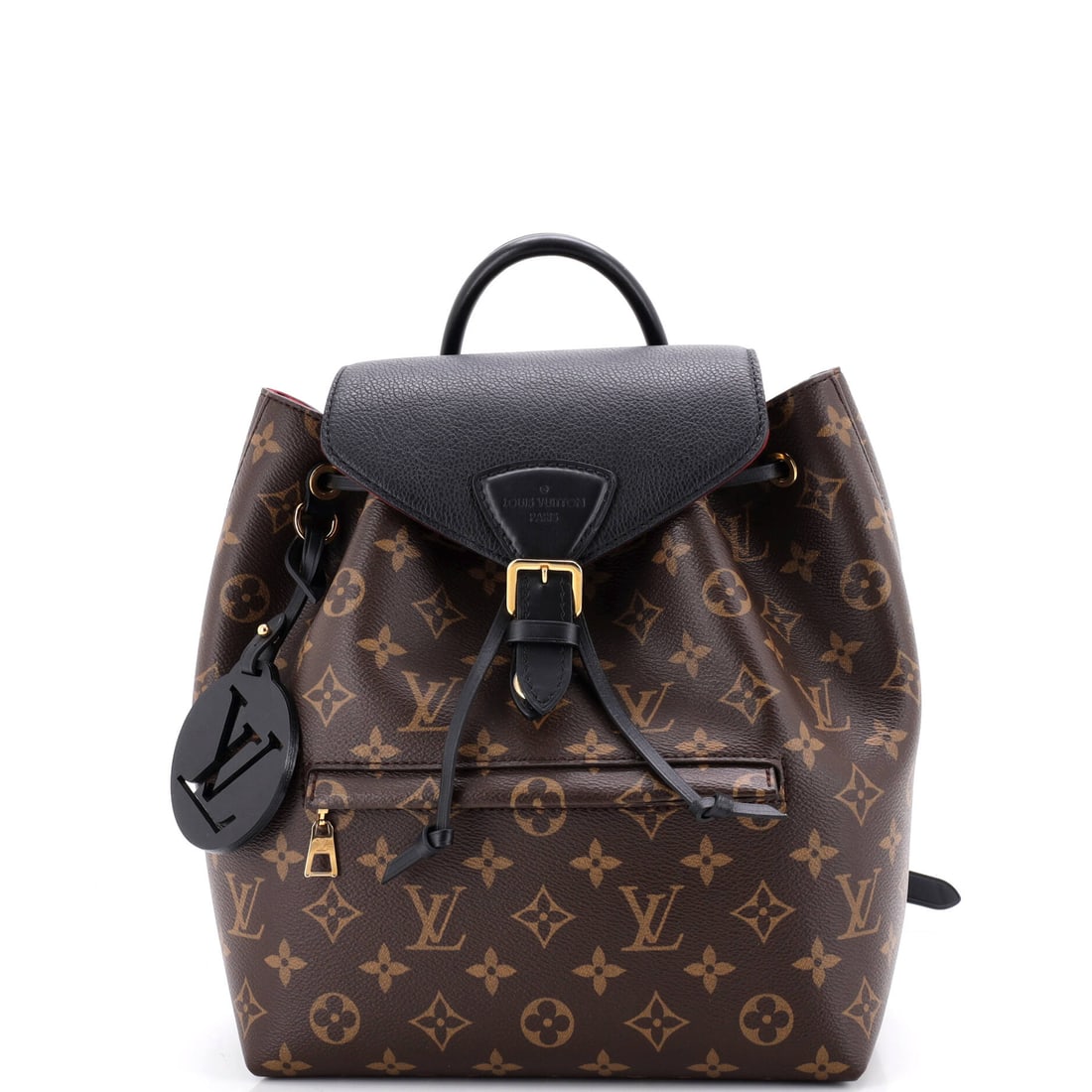 Louis Vuitton Montsouris NM Backpack Monogram Canvas with Leather PM Black (1 of 8)
