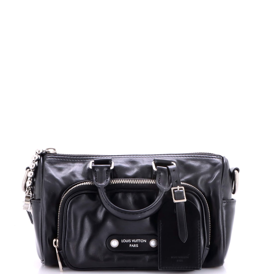 Louis Vuitton Keepall Cargo Bandouliere Bag Calfskin with Monogram Leather 25 Black (1 of 9)