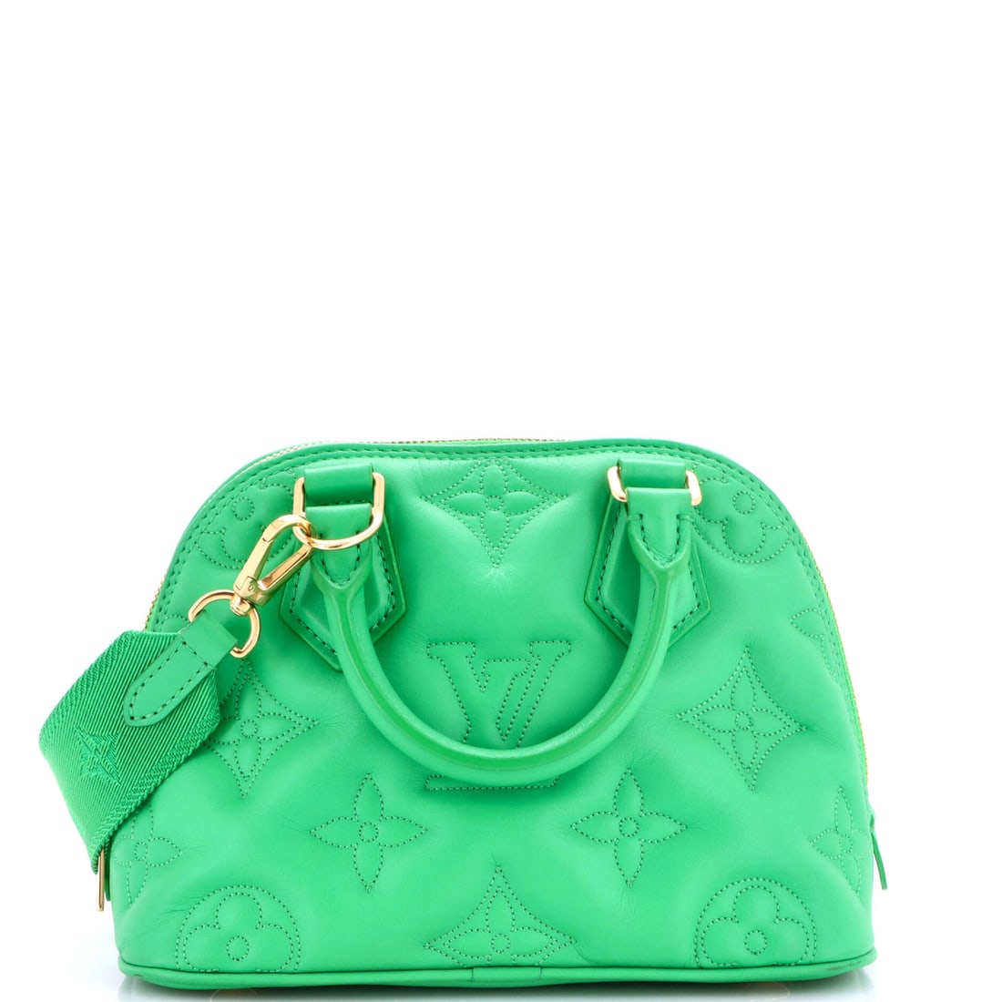 Louis Vuitton Alma Handbag Bubblegram Leather BB Green (1 of 9)