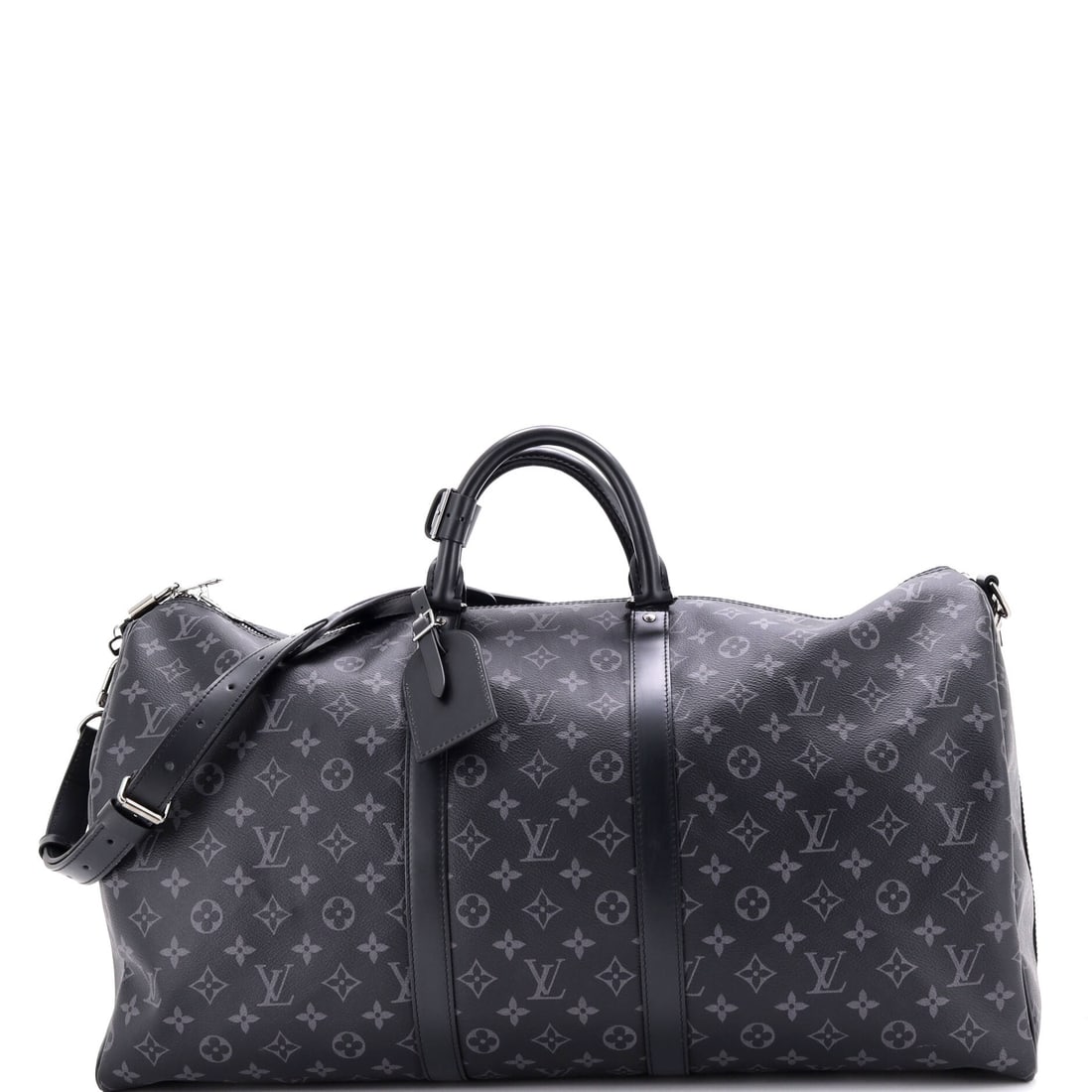 Louis Vuitton Keepall Bandouliere Bag Monogram Eclipse Canvas 55 Black (1 of 8)