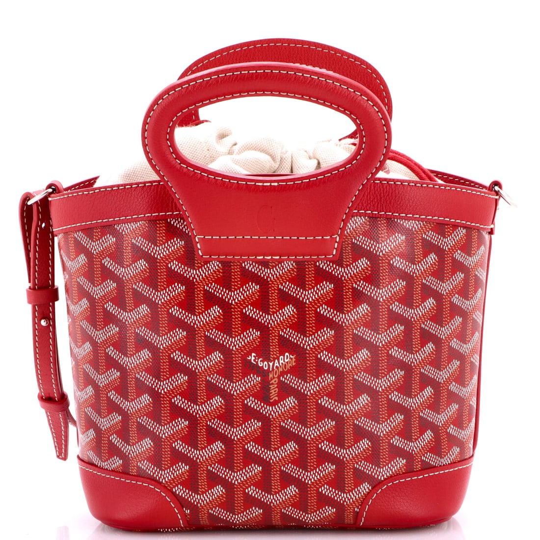 Goyard Beluga Bag Coated Canvas Mini Red (1 of 7)