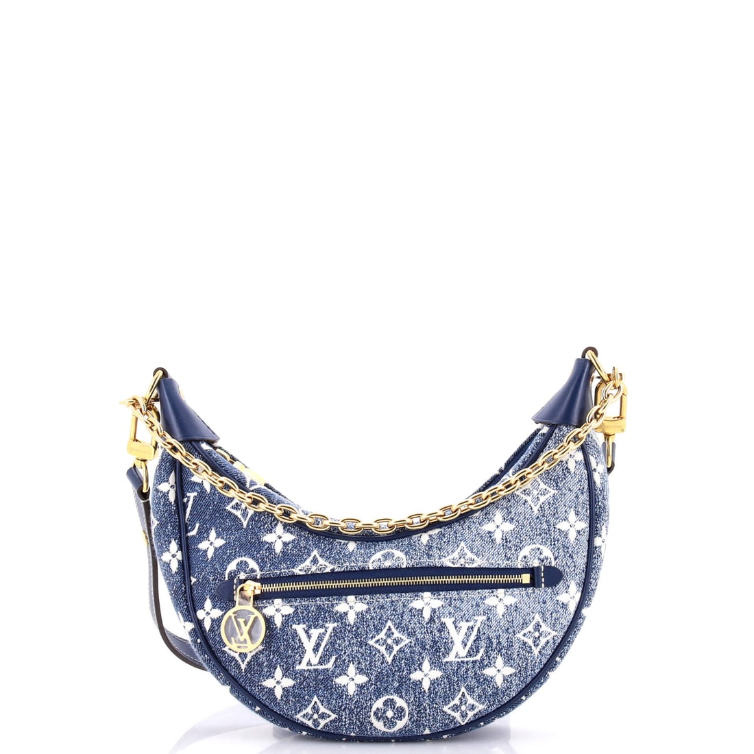 Louis Vuitton Loop Handbag Monogram Jacquard Denim Blue (1 of 7)
