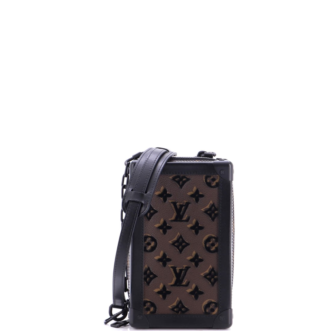 Louis Vuitton Vertical Soft Trunk Bag Monogram Tuffetage Canvas Black (1 of 8)