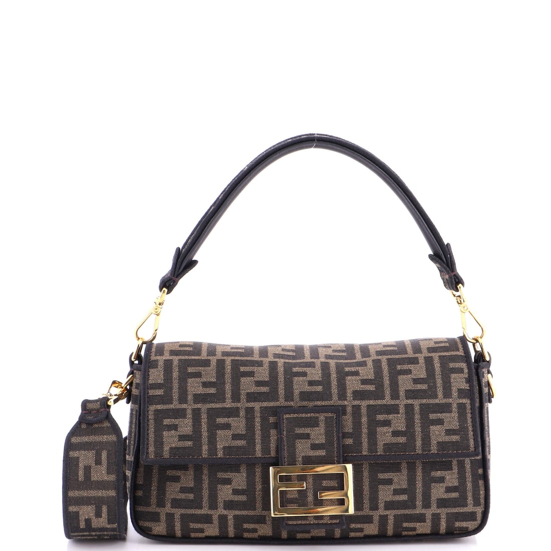 Fendi Baguette NM Bag Zucca Canvas Medium Brown (1 of 6)