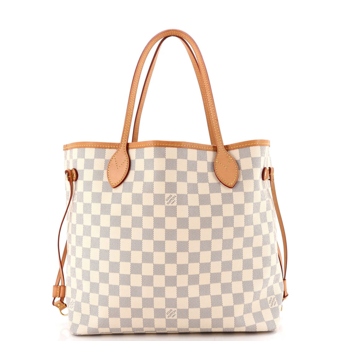 Louis Vuitton Neverfull Tote Damier MM White (1 of 8)