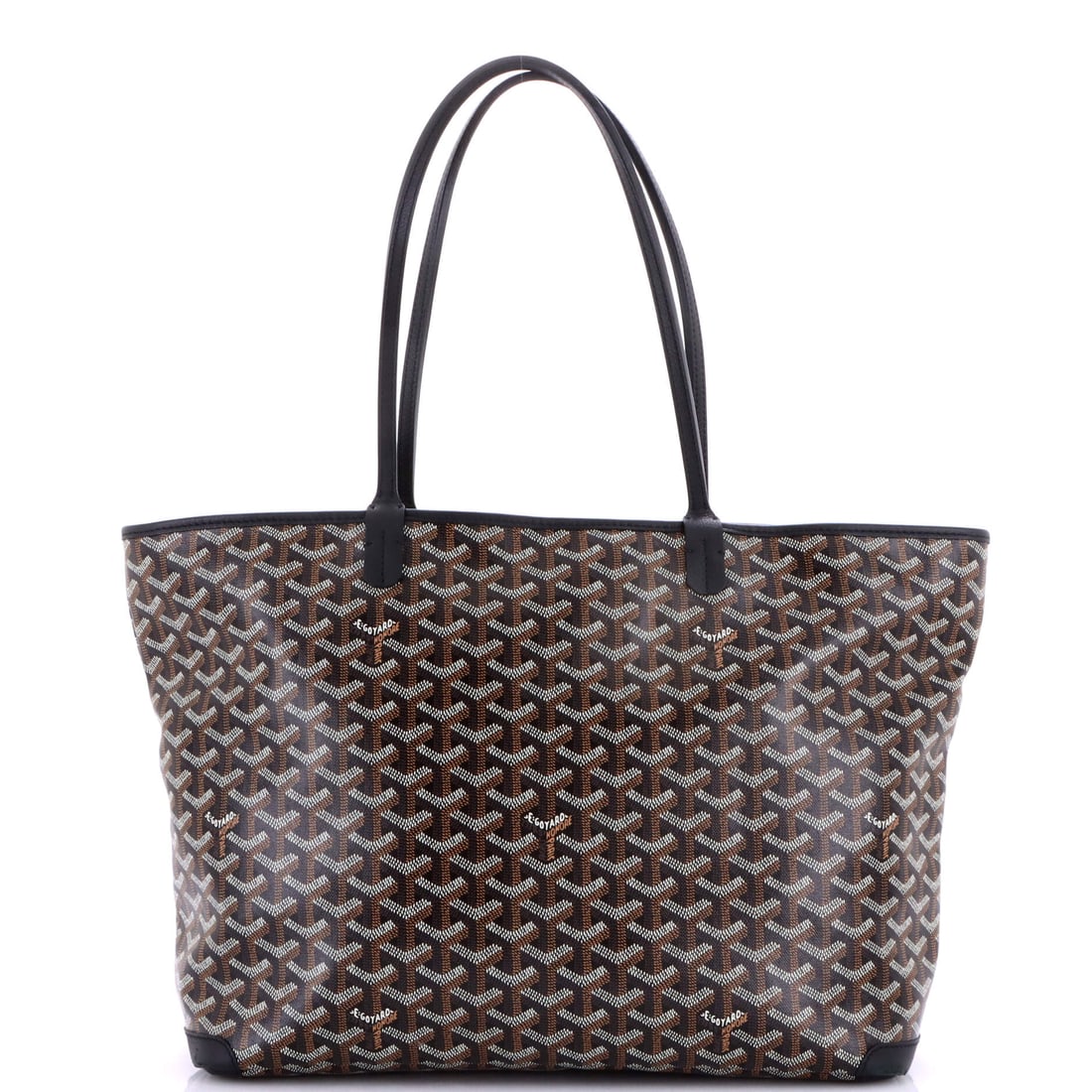Goyard Artois Tote Coated Canvas MM Black (1 of 8)