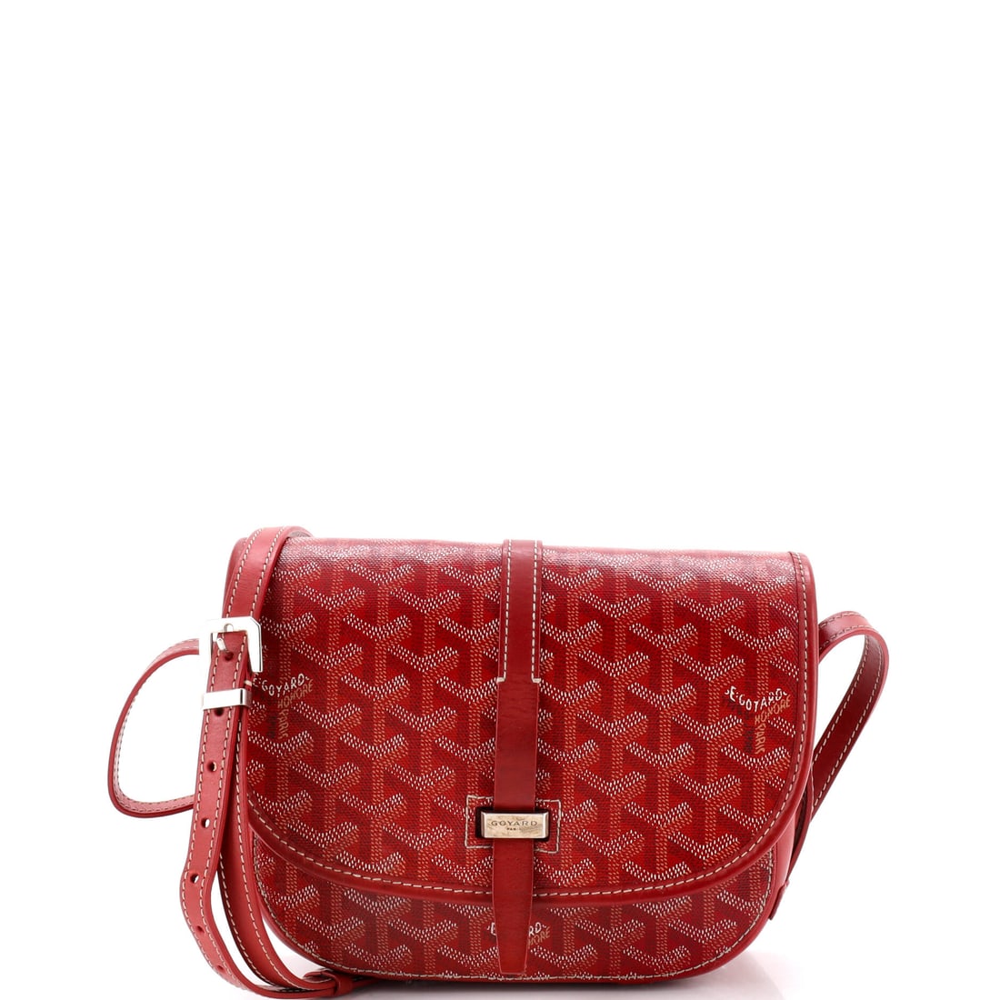 Goyard Belvedere II Messenger Bag Coated Canvas PM Red (1 of 7)