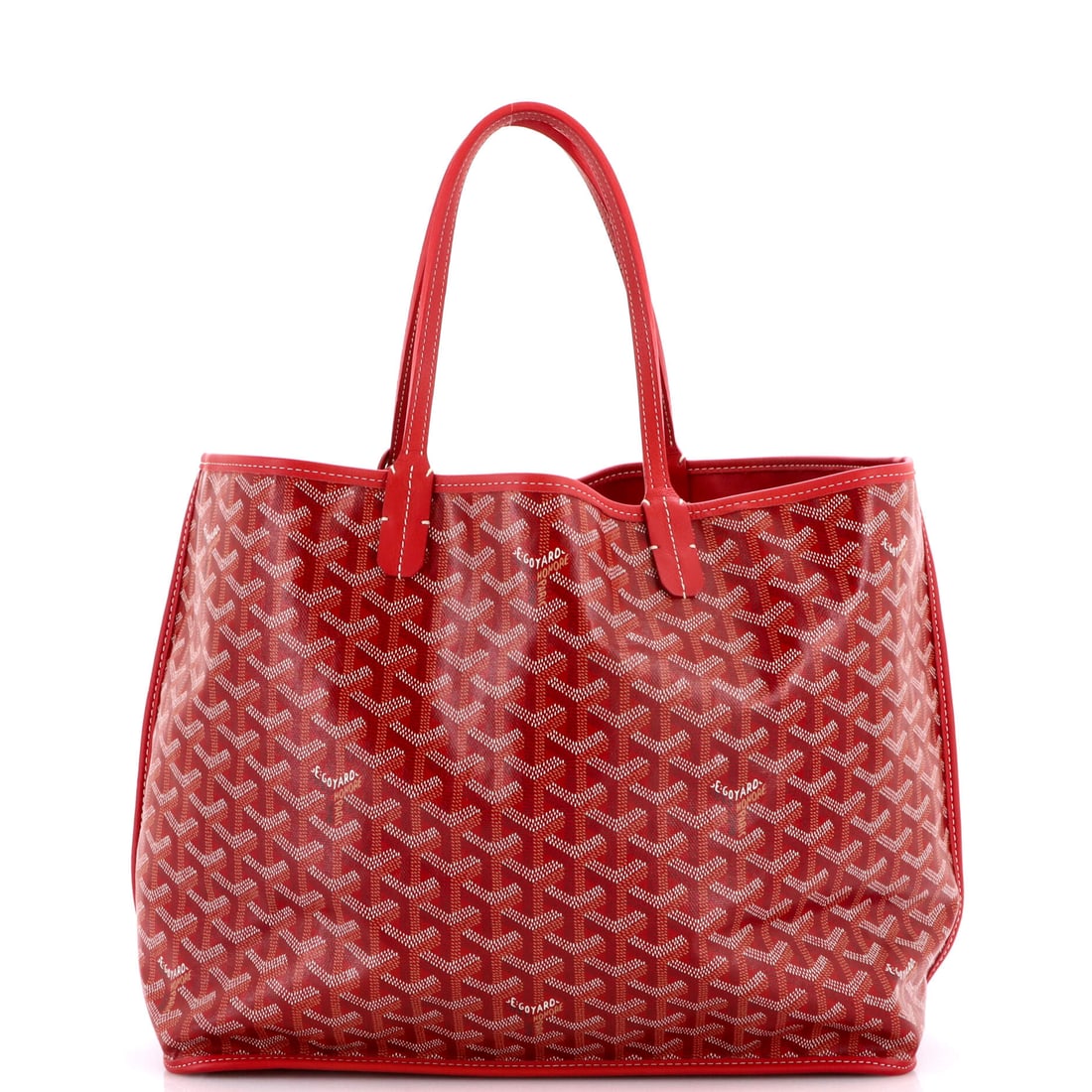 Goyard Anjou Reversible Tote Coated Canvas PM Red (1 of 8)