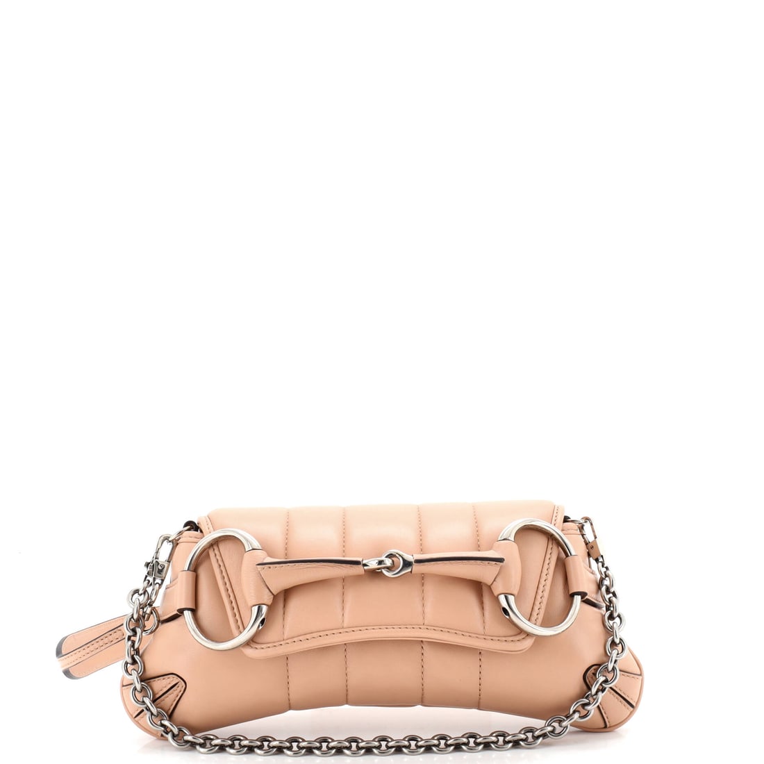Gucci Horsebit Chain Shoulder Bag Vertical Quilted Leather Small Neutral (1 of 6)