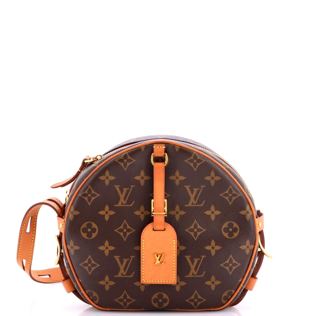 Louis Vuitton Boite Chapeau Souple Bag Monogram Canvas MM Brown: From Louis Vuitton, the Boite Chapeau Souple Bag in brown Monogram canvas. The monogram canvas carries Louis Vuitton's most recognizable house pattern. Reviewed for authenticity and offered with Maiso