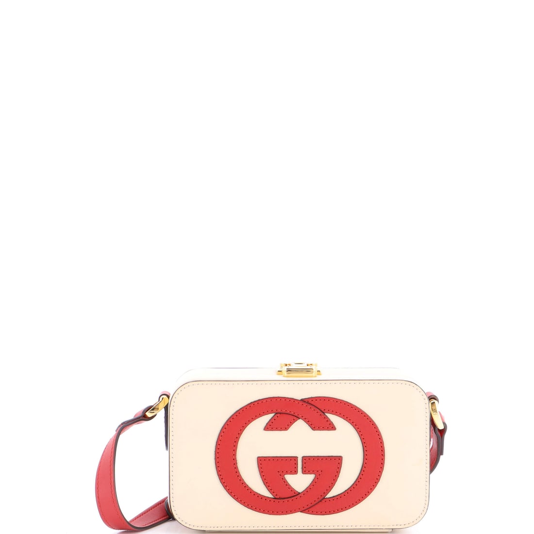 Gucci Interlocking G Camera Bag Leather Neutral (1 of 6)