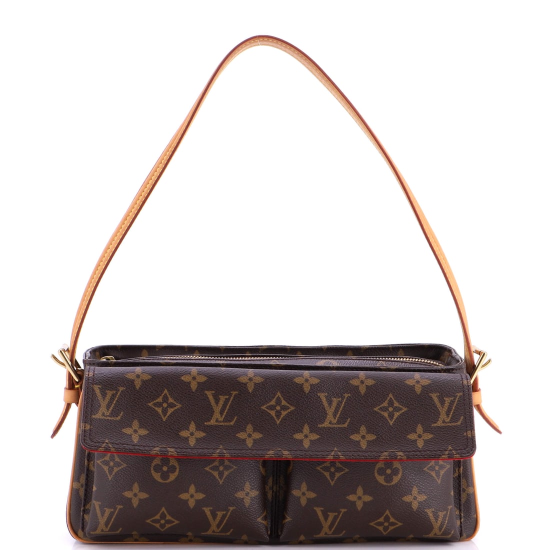 Louis Vuitton Viva Cite Handbag Monogram Canvas MM Brown (1 of 8)