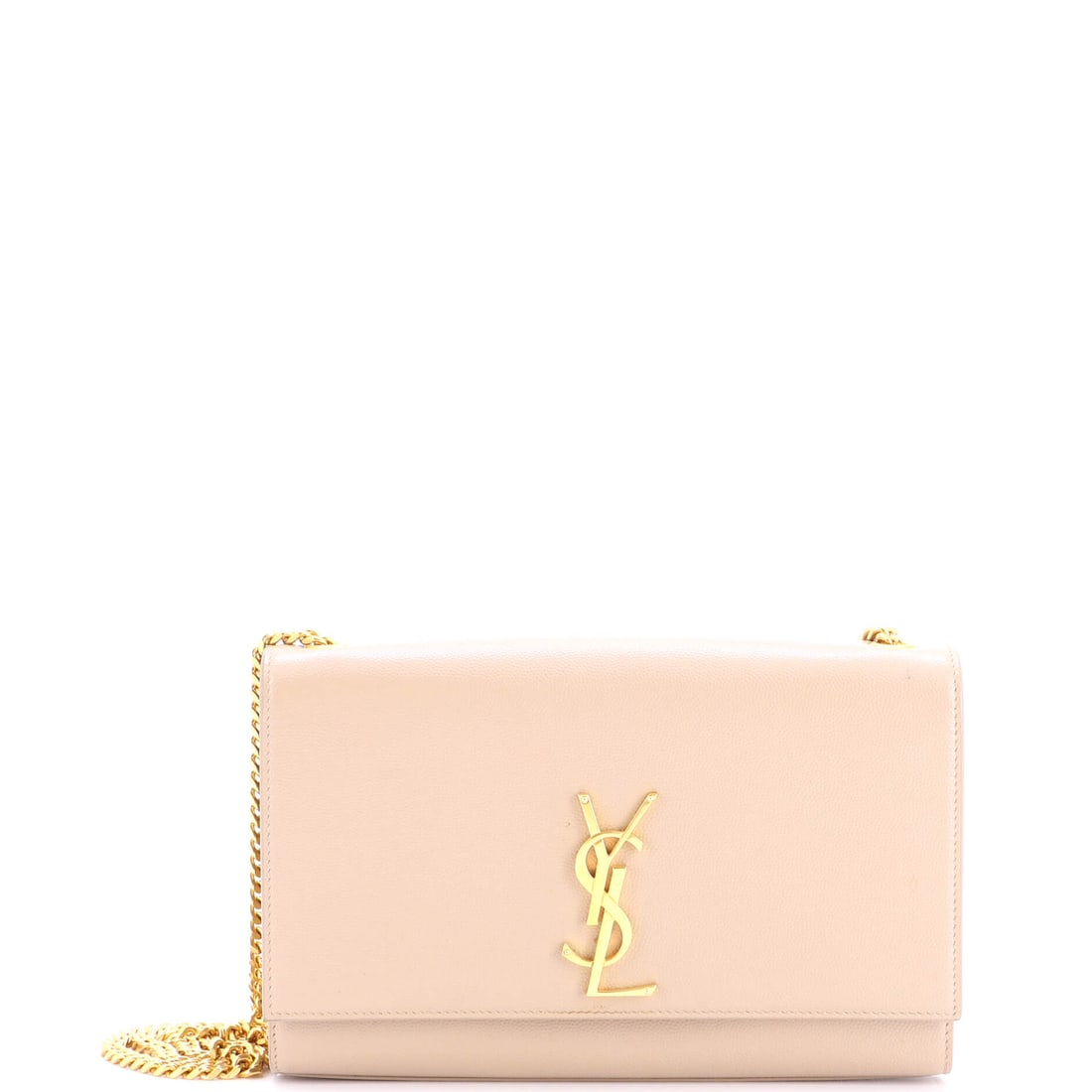 Saint Laurent Classic Monogram Crossbody Bag Grainy Leather Medium Neutral (1 of 7)