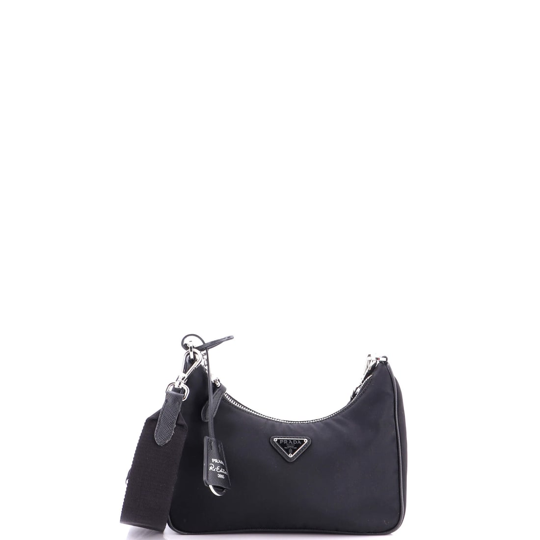 Prada Re-Edition 2005 Shoulder Bag Tessuto Small Black (1 of 9)