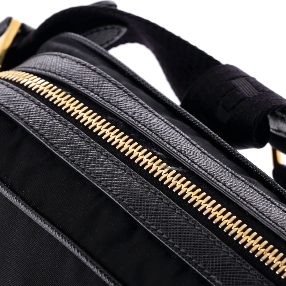 Prada Camera Bag Tessuto Medium Black - 6