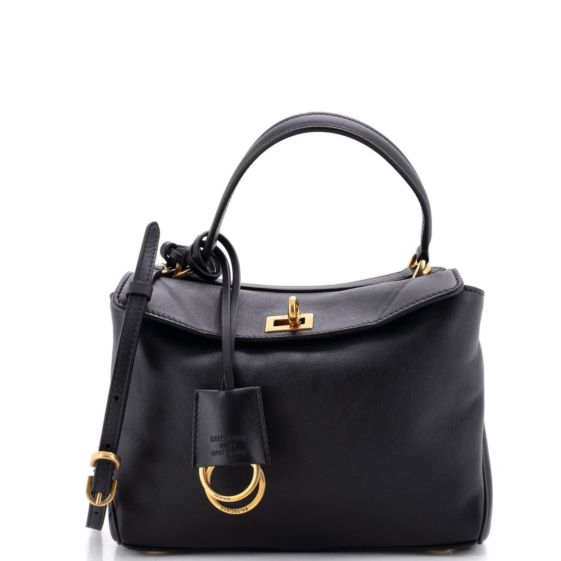 Balenciaga Rodeo Shoulder Bag Leather Mini Black (1 of 7)