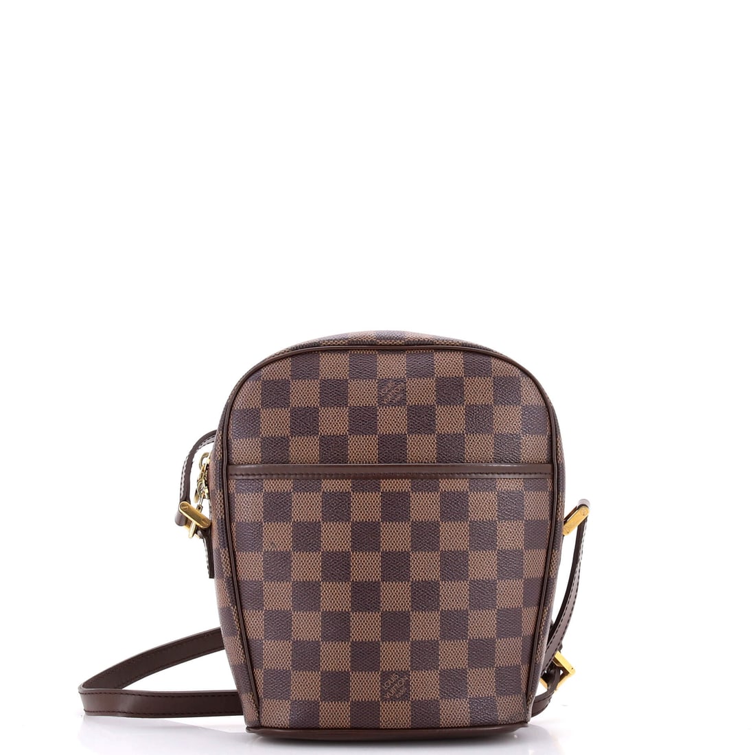 Louis Vuitton Ipanema Handbag Damier PM Brown: The Louis Vuitton Ipanema Handbag in brown Damier canvas. The Damier check is one of Louis Vuitton's enduring house patterns. This piece carries Maison de Beaubigonne's guarantee of authenticity. It