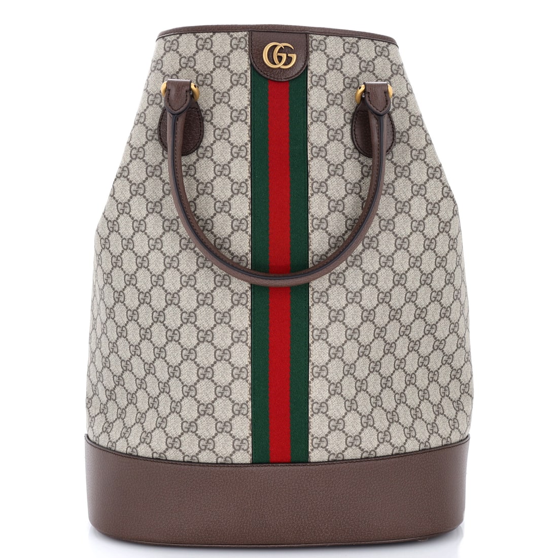 Gucci Savoy Duffle Bag GG Coated Canvas Brown (1 of 7)