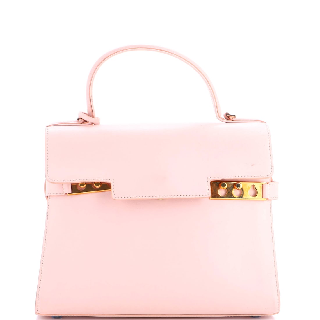 Delvaux Tempete Top Handle Bag Leather MM Pink (1 of 8)