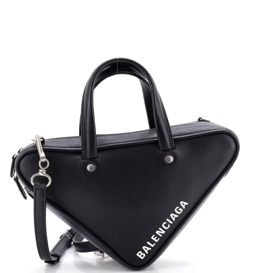 Balenciaga Triangle Duffle Bag Leather Small Black (1 of 7)