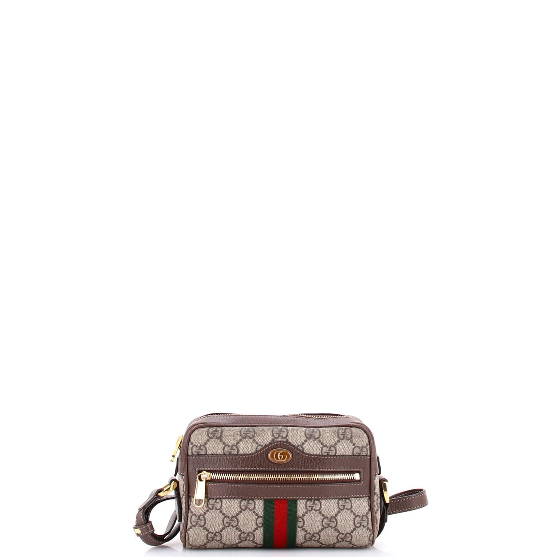 Gucci Ophidia Shoulder Bag GG Coated Canvas Mini Brown (1 of 8)