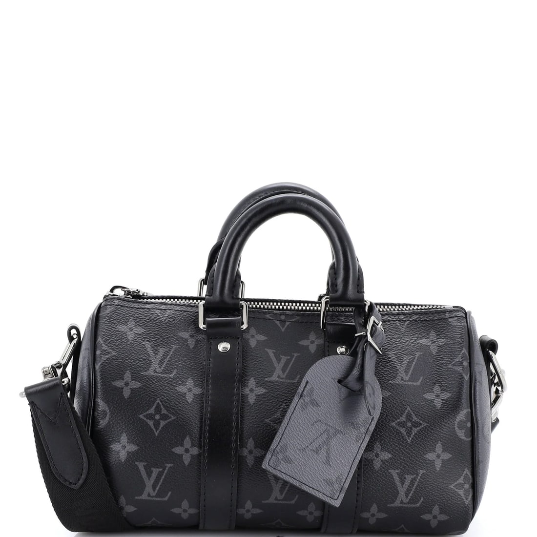 Louis Vuitton Keepall Bandouliere Bag Reverse Monogram Eclipse Canvas 25 (1 of 9)